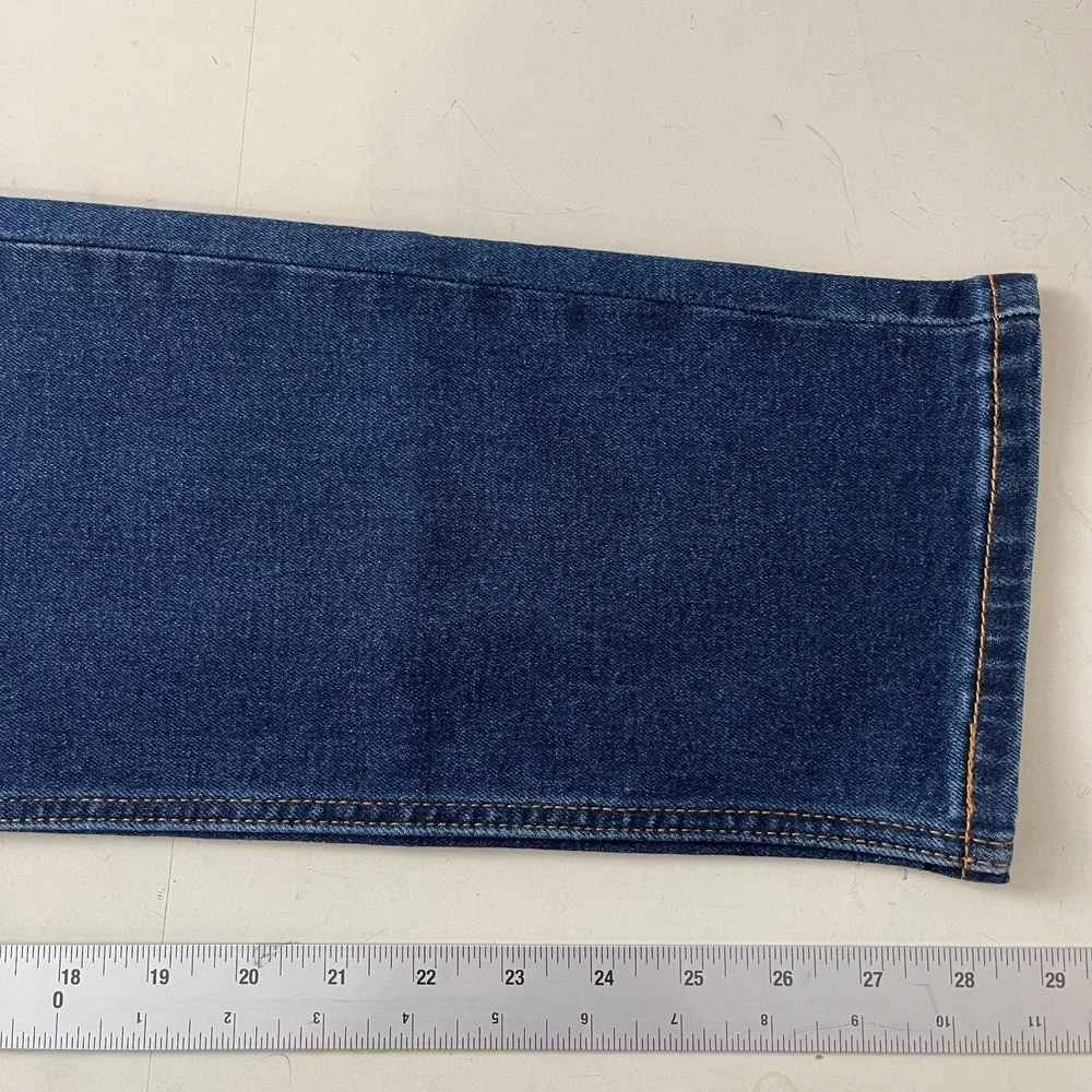 Levi's Jeans Mens 30x30 Blue 502 Taper Fit Dark Wash Indigo Denim Preppy Minimal